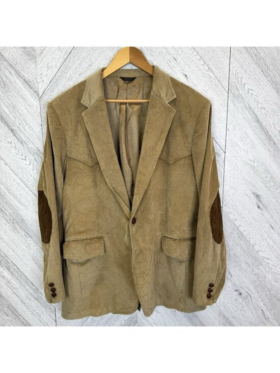 Levi's Other - Vintage Levi's Western Tan Corduroy Blazer Jacket Mens Size 44R Elbow Patches